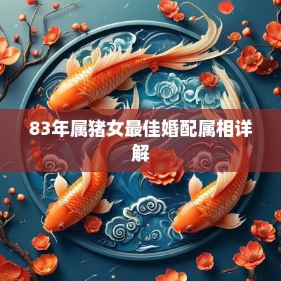 83年属猪女最佳婚配属相详解