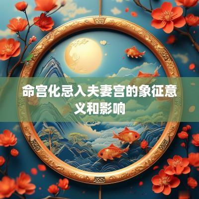 命宫化忌入夫妻宫的象征意义和影响