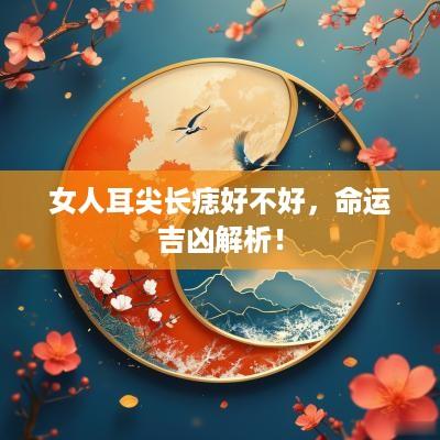 女人耳尖长痣好不好，命运吉凶解析！