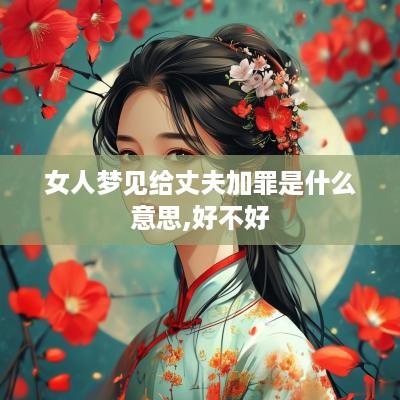女人梦见给丈夫加罪是什么意思,好不好