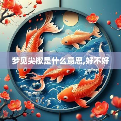 梦见尖椒是什么意思,好不好