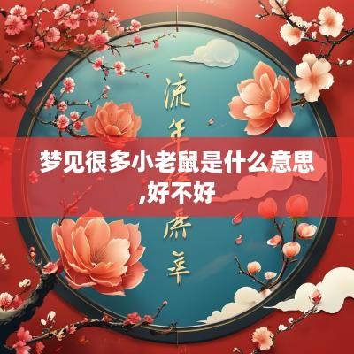 梦见很多小老鼠是什么意思,好不好