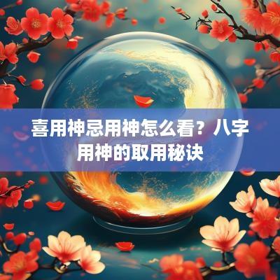 喜用神忌用神怎么看？八字用神的取用秘诀