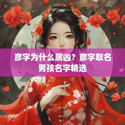 彦字为什么属凶？彦字取名男孩名字精选