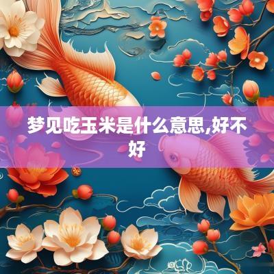 梦见吃玉米是什么意思,好不好