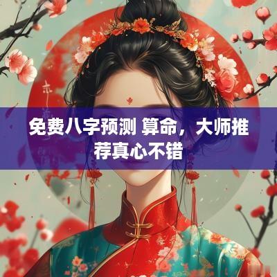 免费八字预测 算命，大师推荐真心不错