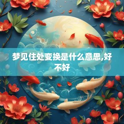 梦见住处变换是什么意思,好不好