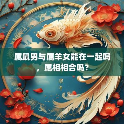 属鼠男与属羊女能在一起吗，属相相合吗？