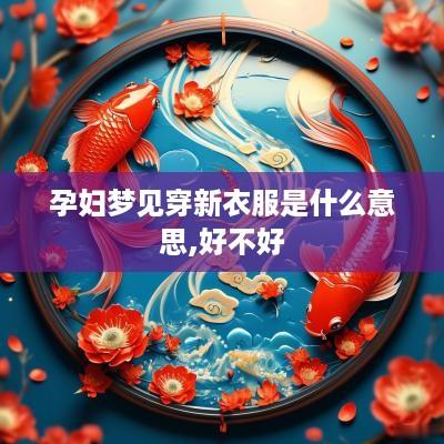 孕妇梦见穿新衣服是什么意思,好不好