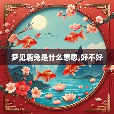梦见鹿兔是什么意思,好不好