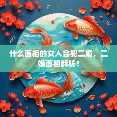 什么面相的女人会犯二婚，二婚面相解析！