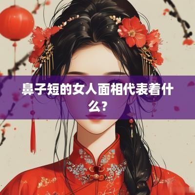 鼻子短的女人面相代表着什么？