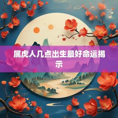 属虎人几点出生最好命运揭示
