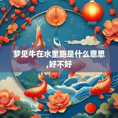 梦见牛在水里跑是什么意思,好不好