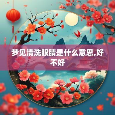 梦见清洗眼睛是什么意思,好不好