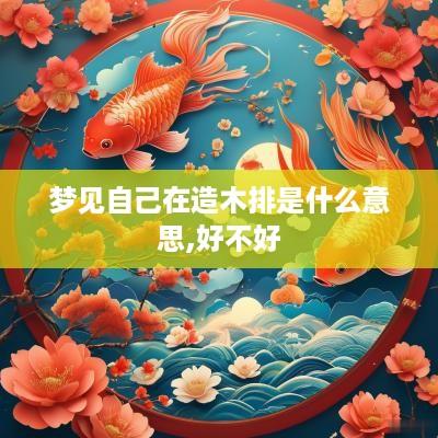 梦见自己在造木排是什么意思,好不好