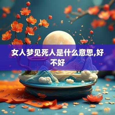 女人梦见死人是什么意思,好不好