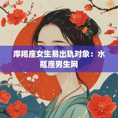 摩羯座女生易出轨对象：水瓶座男生网