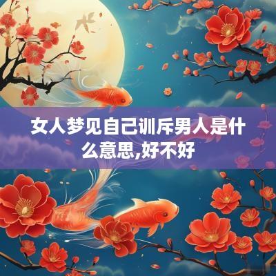 女人梦见自己训斥男人是什么意思,好不好