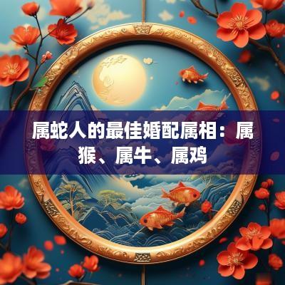 属蛇人的最佳婚配属相：属猴、属牛、属鸡