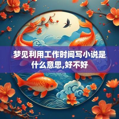 梦见利用工作时间写小说是什么意思,好不好