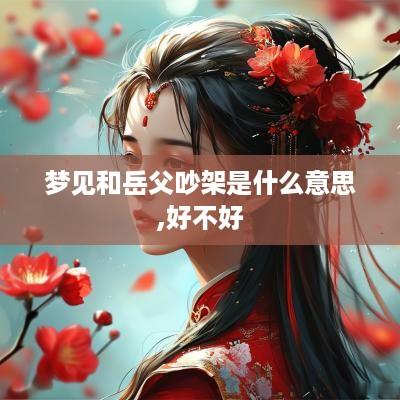梦见和岳父吵架是什么意思,好不好