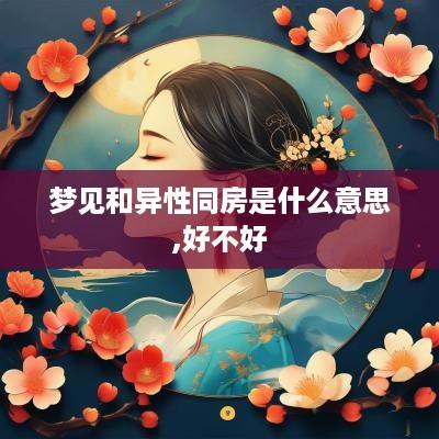 梦见和异性同房是什么意思,好不好