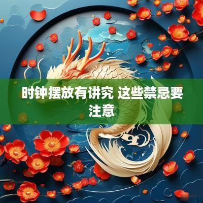 时钟摆放有讲究 这些禁忌要注意