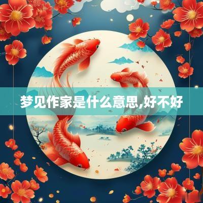 梦见作家是什么意思,好不好