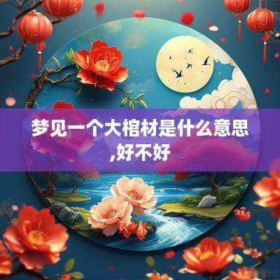 梦见一个大棺材是什么意思,好不好
