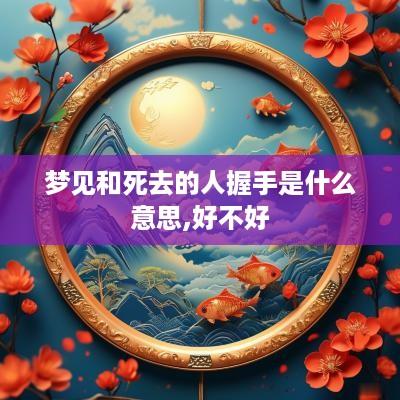 梦见和死去的人握手是什么意思,好不好