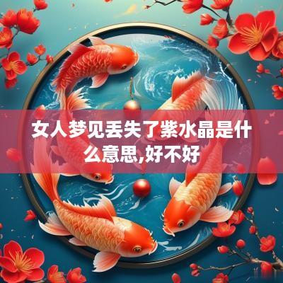女人梦见丢失了紫水晶是什么意思,好不好