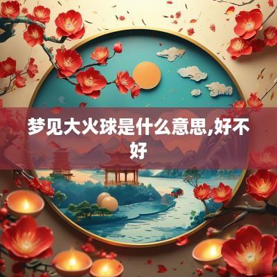 梦见大火球是什么意思,好不好
