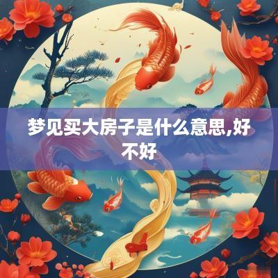 梦见买大房子是什么意思,好不好