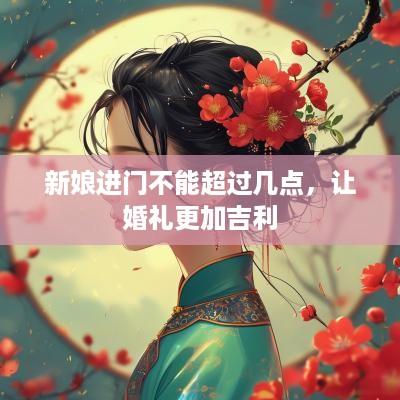 新娘进门不能超过几点，让婚礼更加吉利