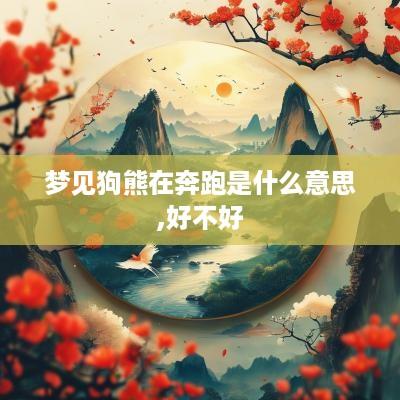 梦见狗熊在奔跑是什么意思,好不好