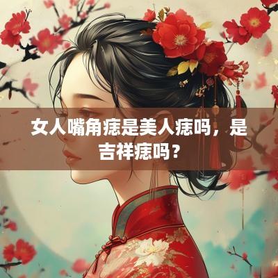 女人嘴角痣是美人痣吗，是吉祥痣吗？