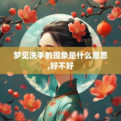 梦见洗手的现象是什么意思,好不好