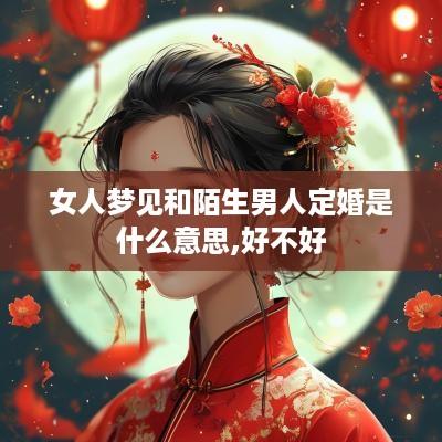 女人梦见和陌生男人定婚是什么意思,好不好