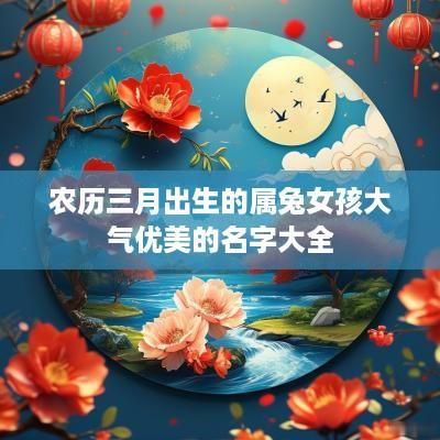 农历三月出生的属兔女孩大气优美的名字大全