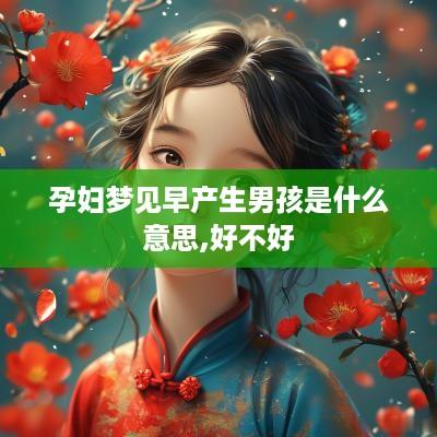 孕妇梦见早产生男孩是什么意思,好不好