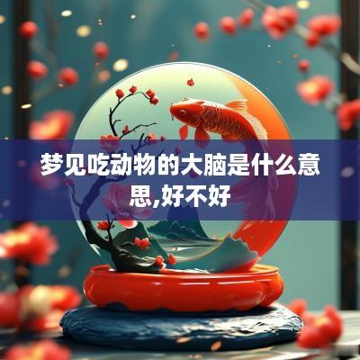 梦见吃动物的大脑是什么意思,好不好