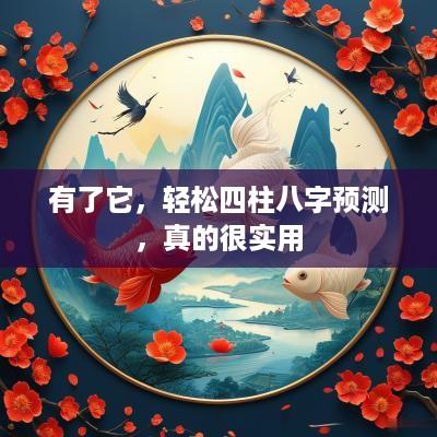 有了它，轻松四柱八字预测，真的很实用