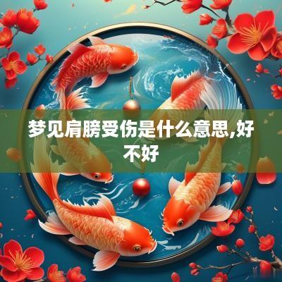 梦见肩膀受伤是什么意思,好不好