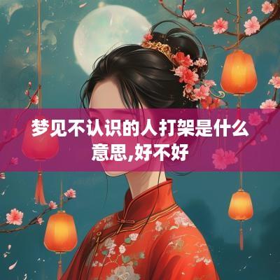 梦见不认识的人打架是什么意思,好不好
