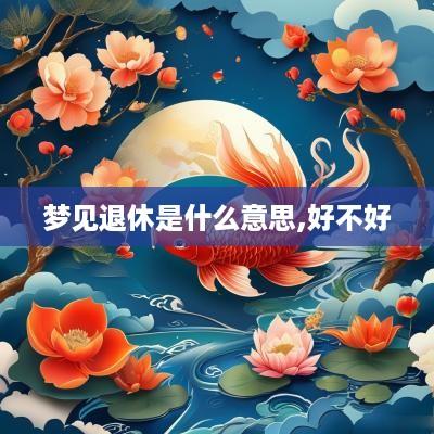 梦见退休是什么意思,好不好