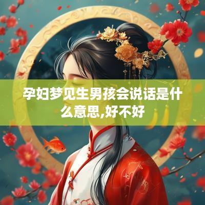 孕妇梦见生男孩会说话是什么意思,好不好