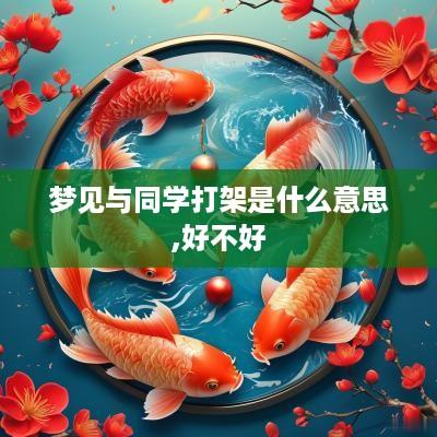 梦见与同学打架是什么意思,好不好