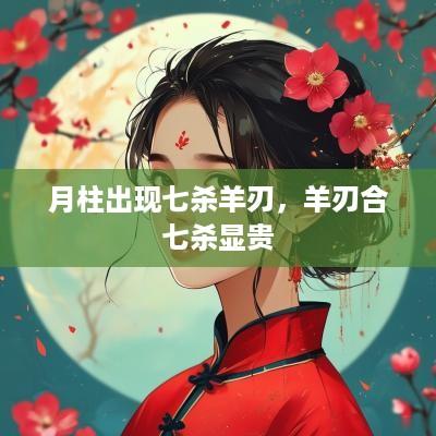 月柱出现七杀羊刃，羊刃合七杀显贵