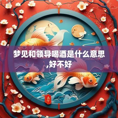 梦见和领导喝酒是什么意思,好不好